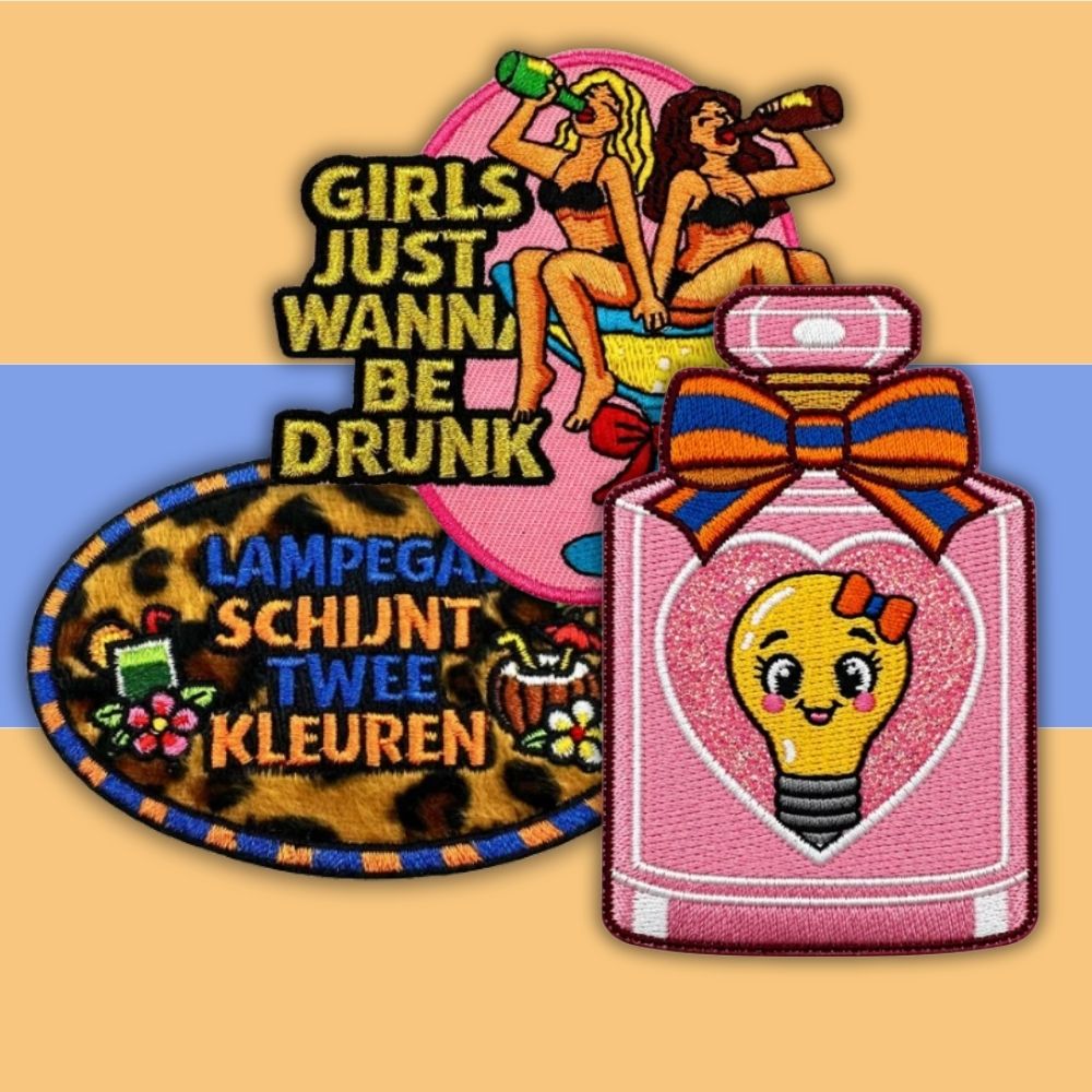 Roze en panter lampegat emblemen