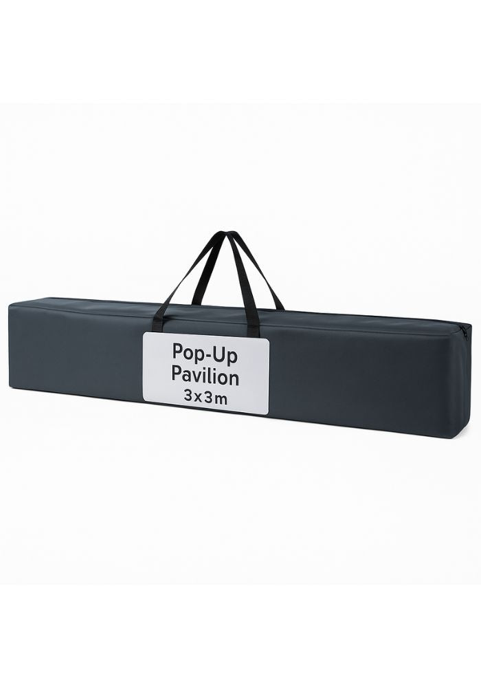 Easy up Festival Camping Partytent - 3x3m - Grijs - Festivales