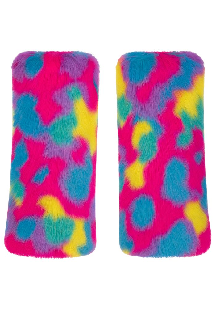 Beenwarmers Pluche Regenboog Camouflage - Festivales