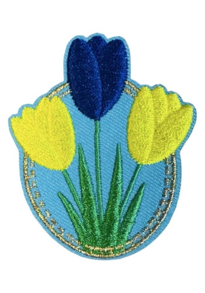 Tulpen - Blauw/Geel Embleem - Festivales