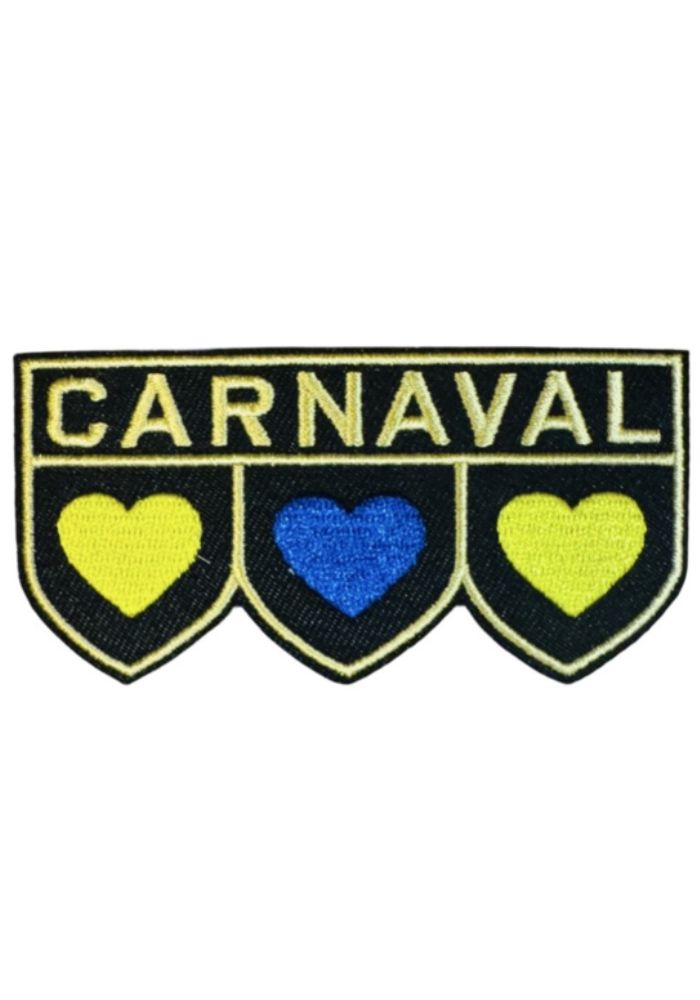 Badge 3 Hartjes - Blauw/Geel Embleem - Festivales