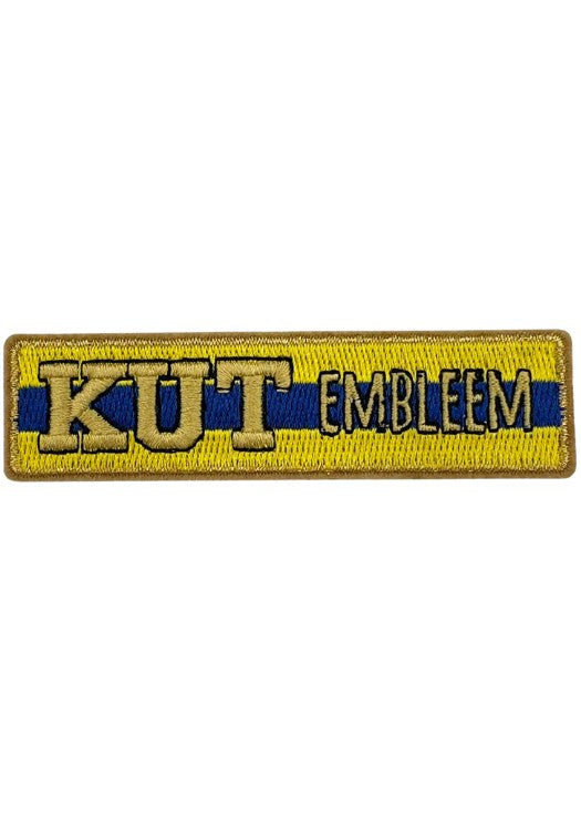 K*t Embleem - Blauw/Geel Embleem - Festivales