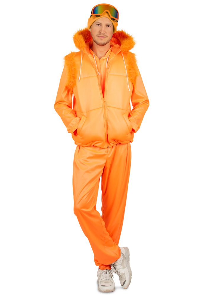 Carnavalsjas Bodywarmer Neon Oranje voor Ski-Overall - Festivales