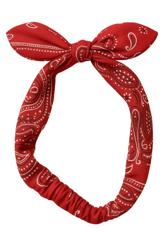 Boerenzakdoek Haarbandana Met Strik - Festivales