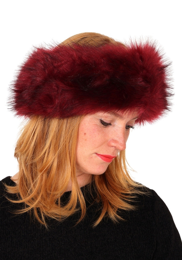 Hoofdband Bont Burgundy - Festivales