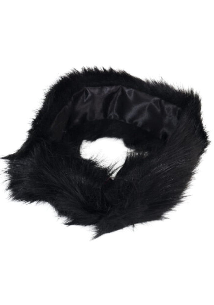 Hoofdband Bont Zwart - Festivales