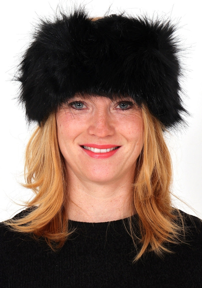 Hoofdband Bont Zwart - Festivales