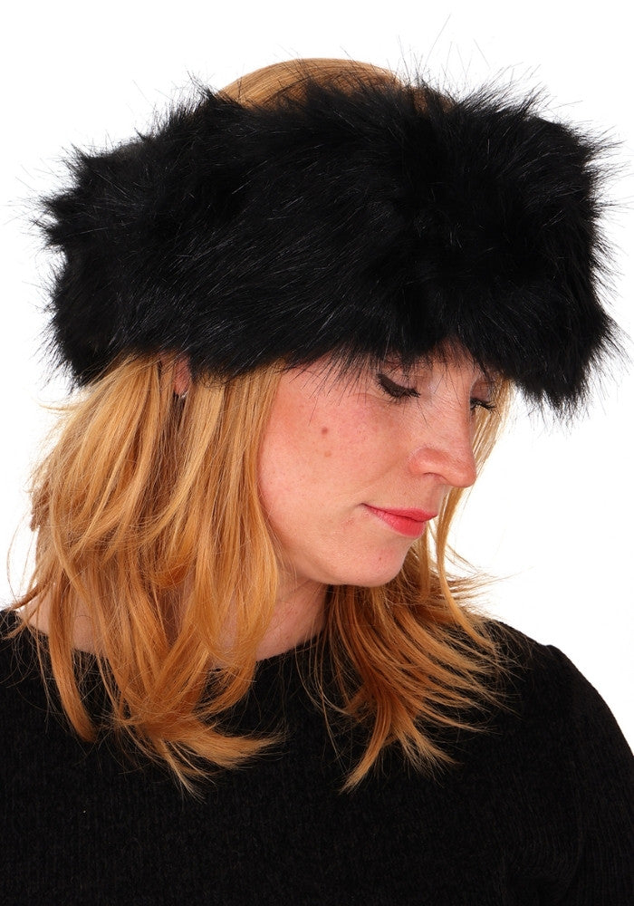 Hoofdband Bont Zwart - Festivales