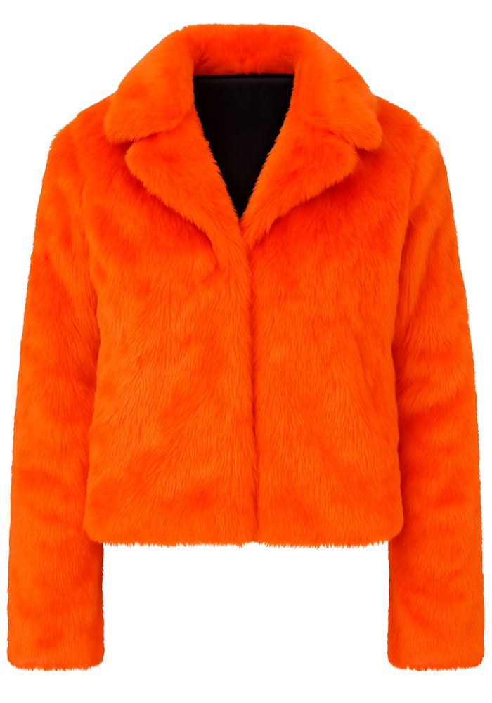 Bontjas Neon Oranje Dames - Festivales