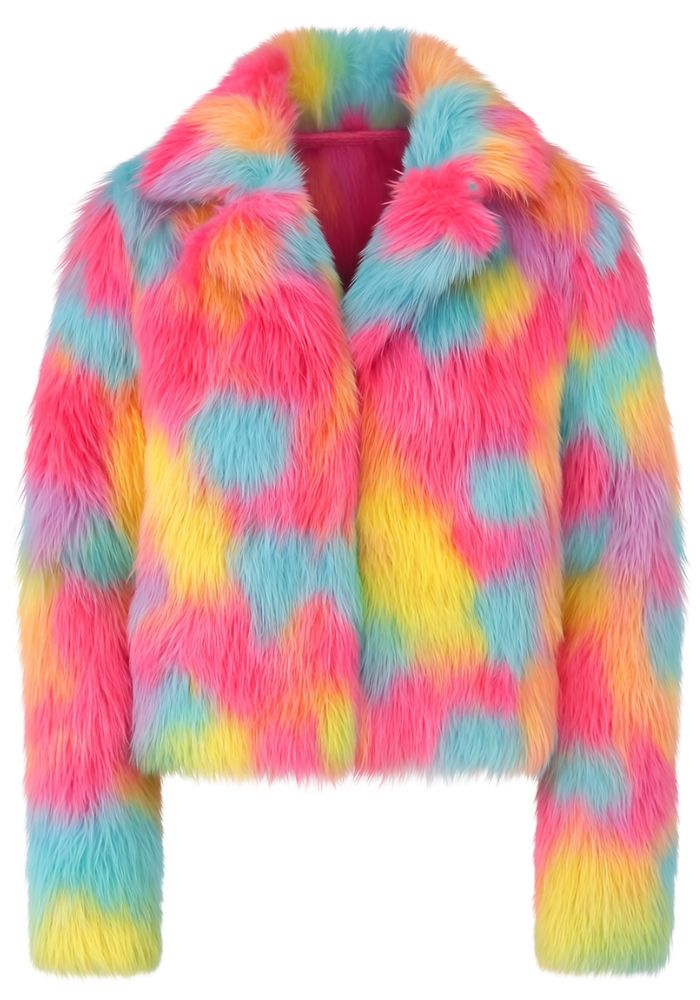 Bontjas Regenboog Pastel Dames - Festivales