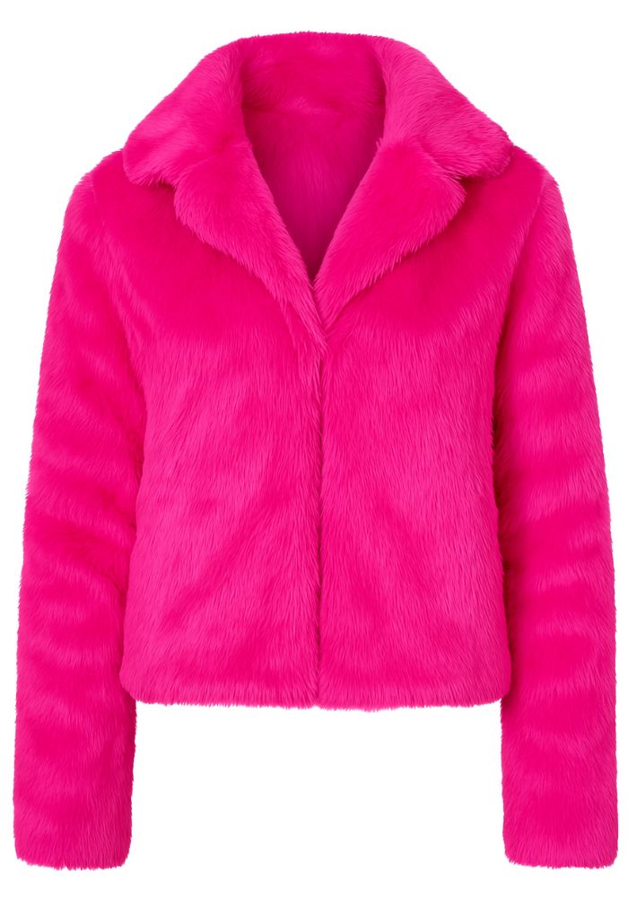 Bontjas Neon Roze Dames - Festivales