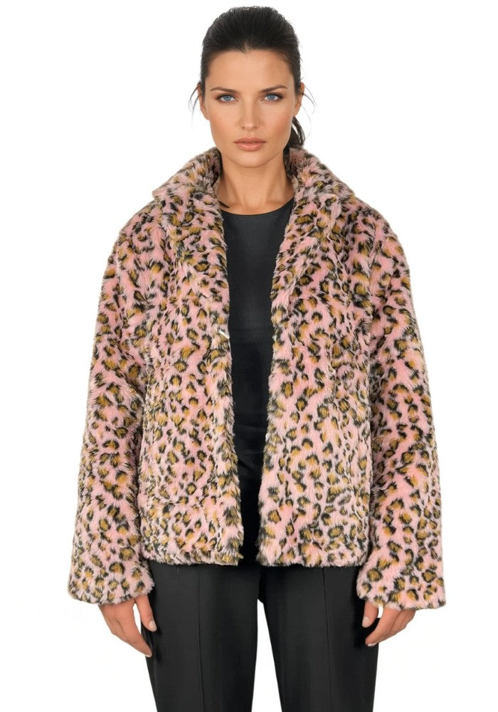 Bontjas Carnaval Dames Panter Roze - Festivales