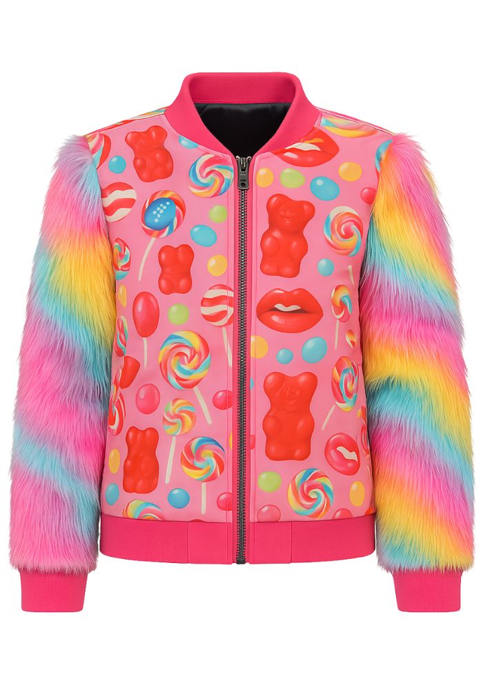Carnavalsjas Dames Lollypop/Pluche Multi - Festivales