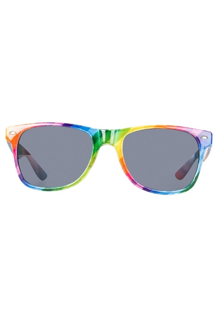 Bril Regenboog Donker Glas - Festivales