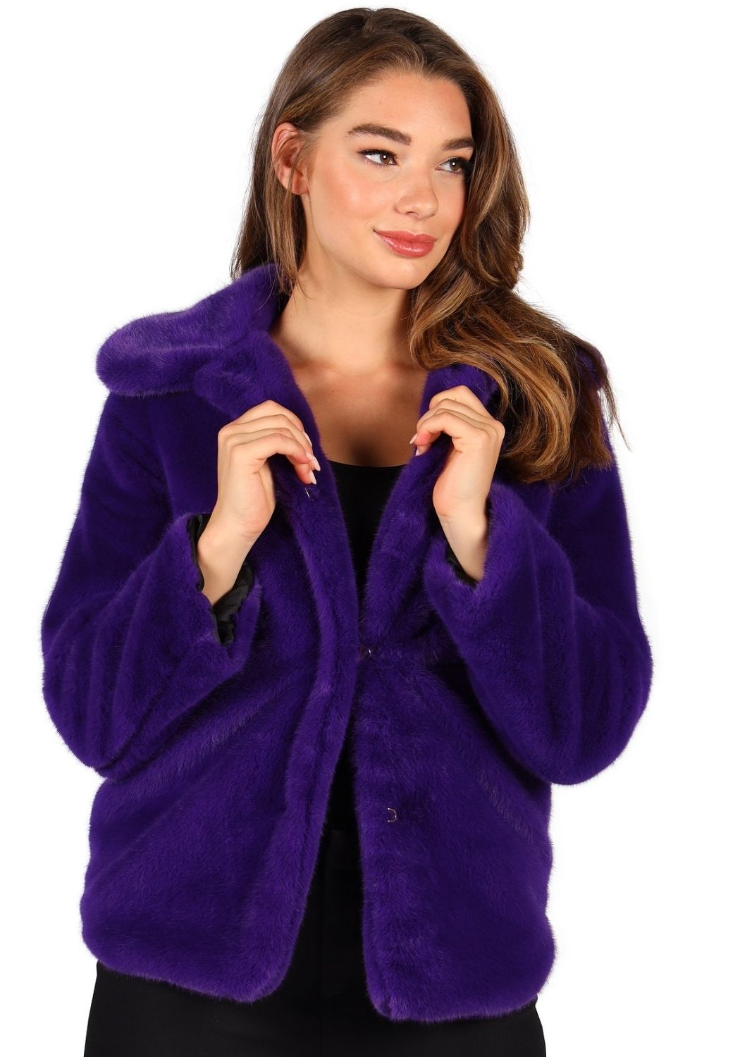 Bontjas Carnaval Dames Paars - Festivales