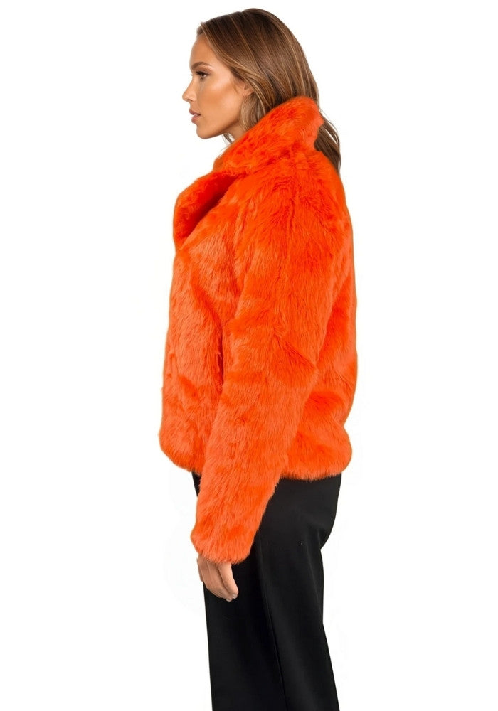 Bontjas Neon Oranje Dames - Festivales