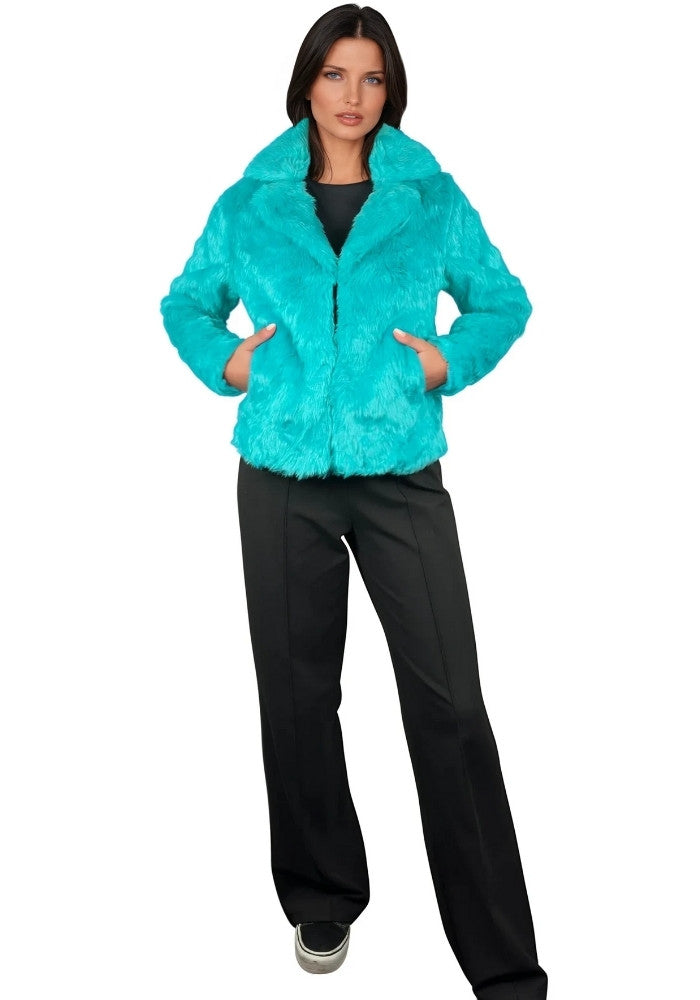 Bontjas Turquoise Dames - Festivales