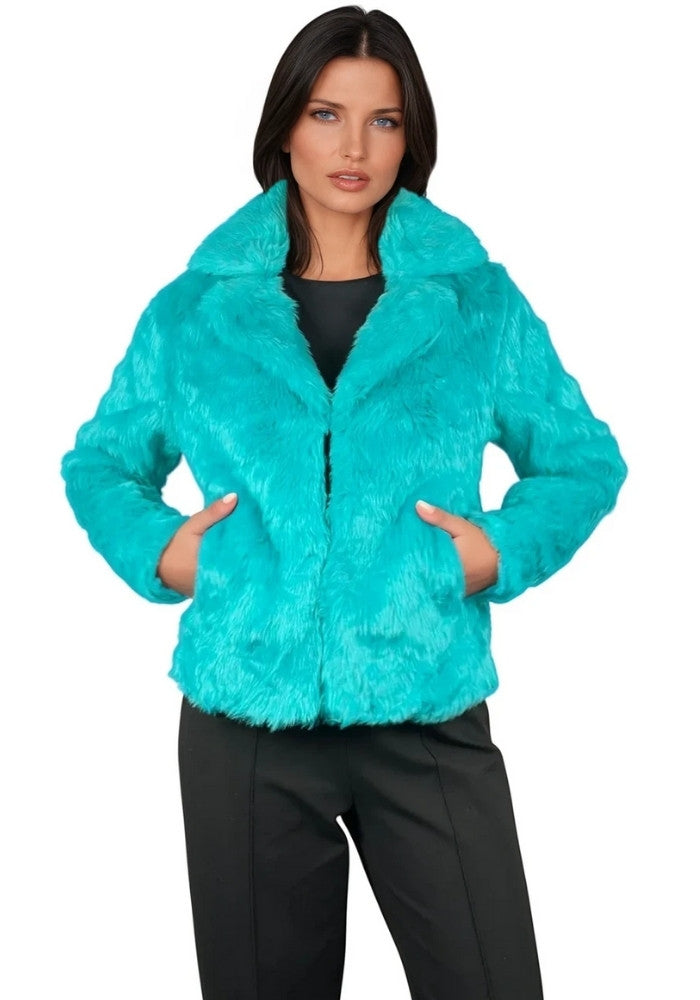 Bontjas Turquoise Dames - Festivales