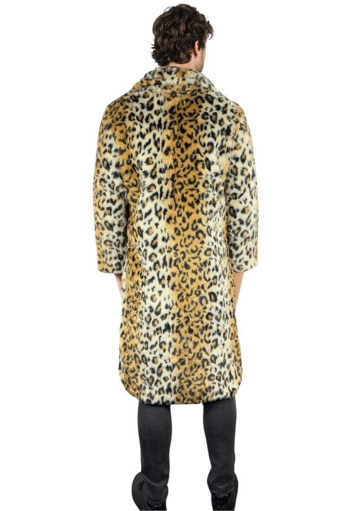 Bontjas Carnaval Heren Lang Panter Luxe - Festivales
