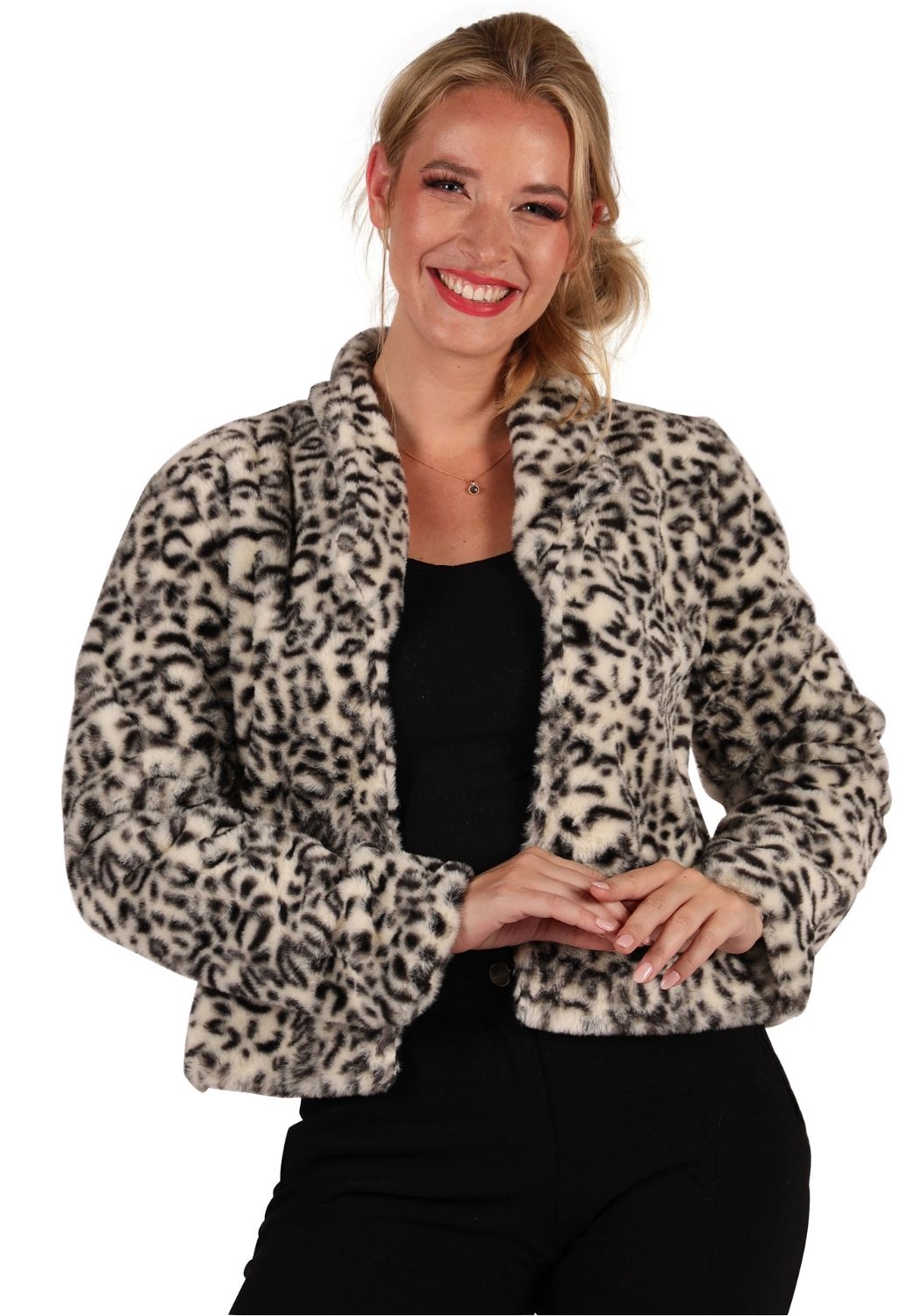 Bontjas Carnaval Dames Animal Wit - Festivales