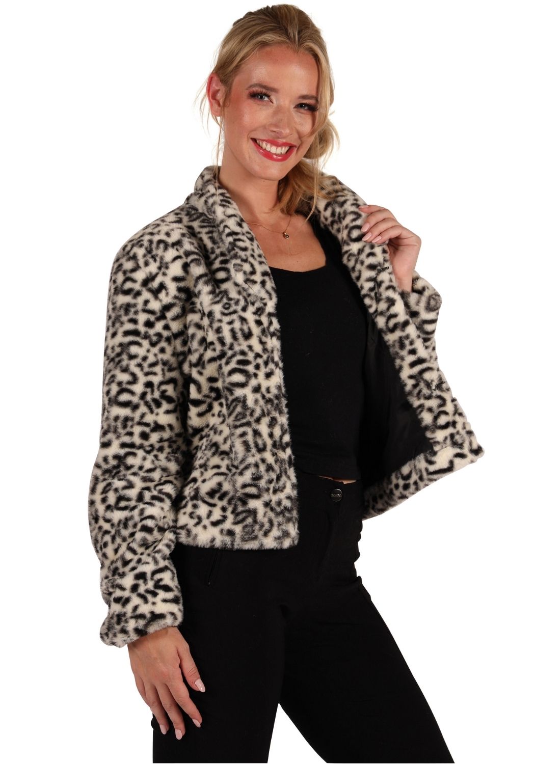 Bontjas Carnaval Dames Animal Wit - Festivales