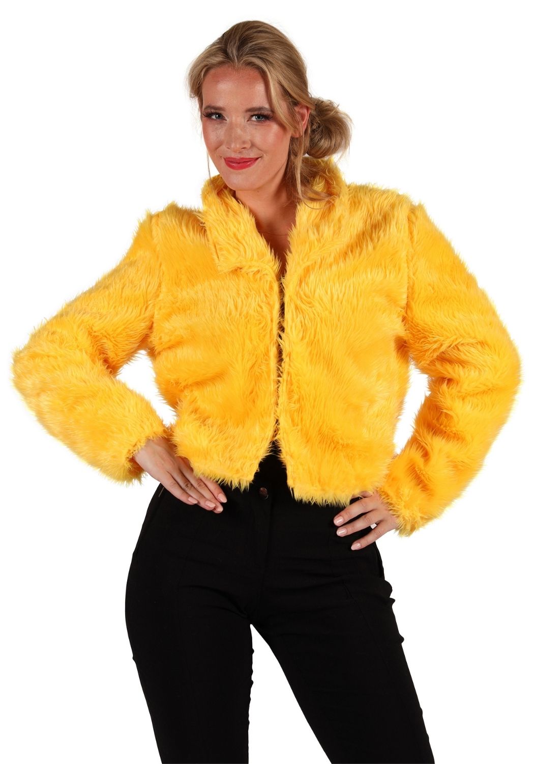 Bontjas Carnaval Dames Uni Geel - Festivales