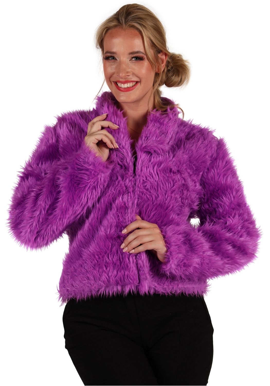 Bontjas Carnaval Dames Uni Paars - Festivales