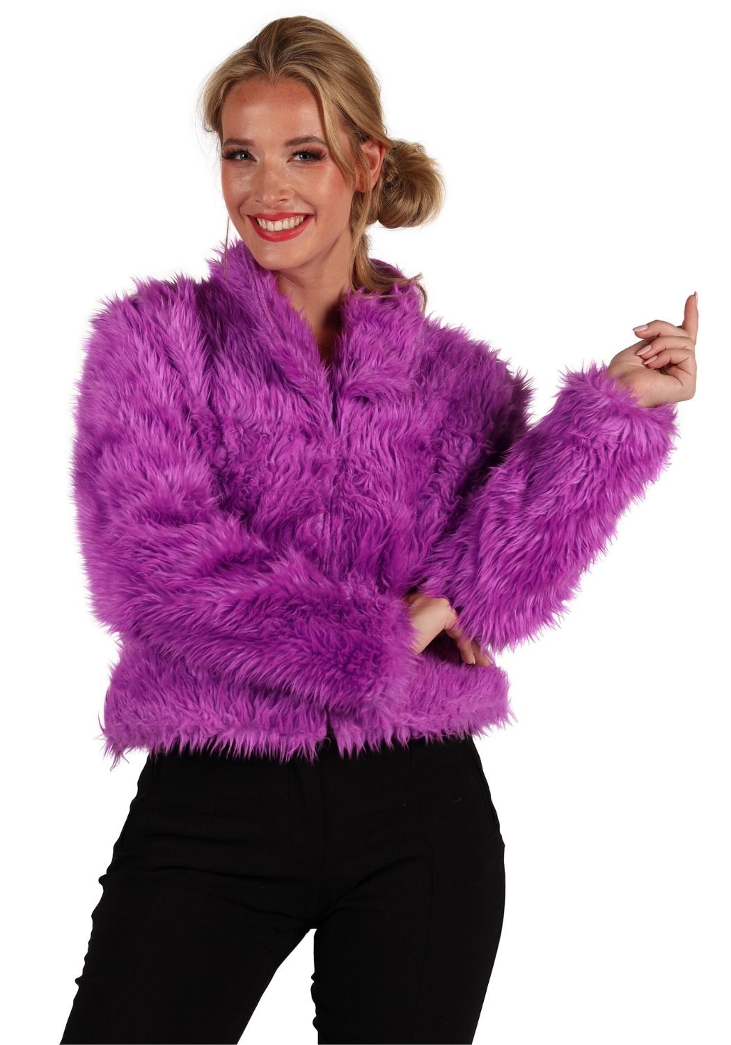 Bontjas Carnaval Dames Uni Paars - Festivales