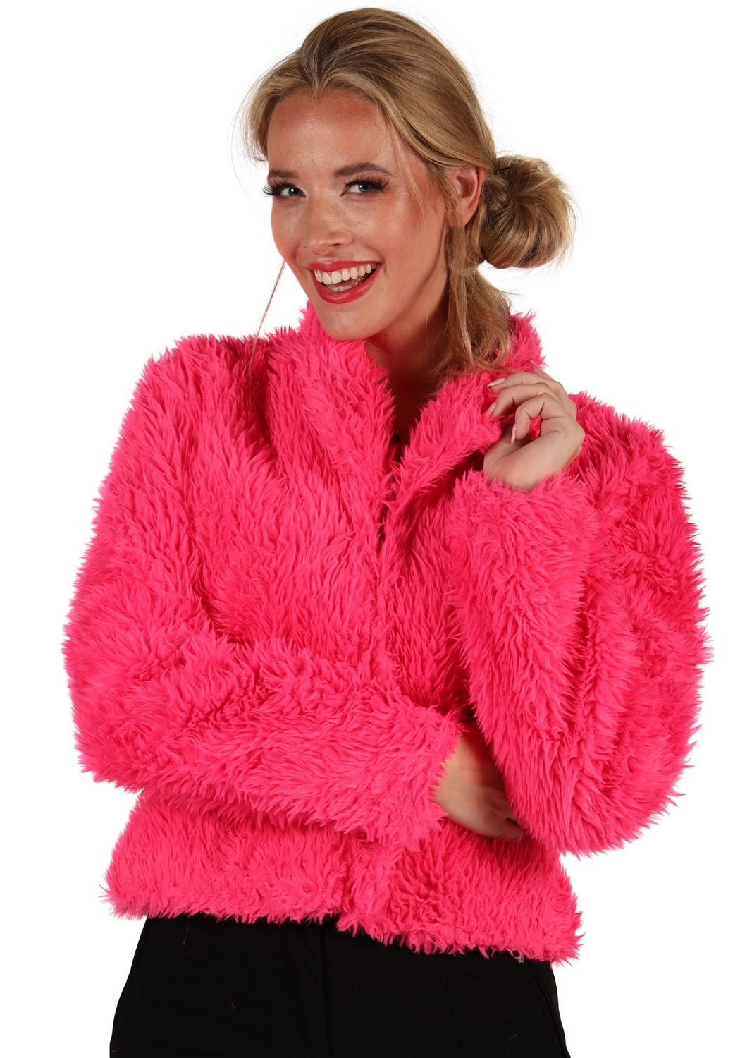 Bontjas Carnaval Dames Uni Roze - Festivales