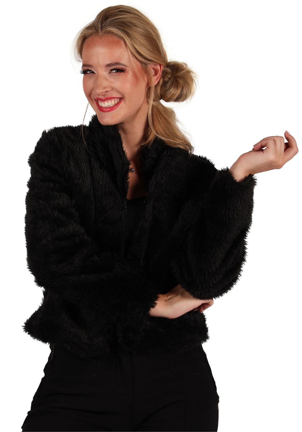 Bontjas Carnaval Dames Uni Zwart - Festivales