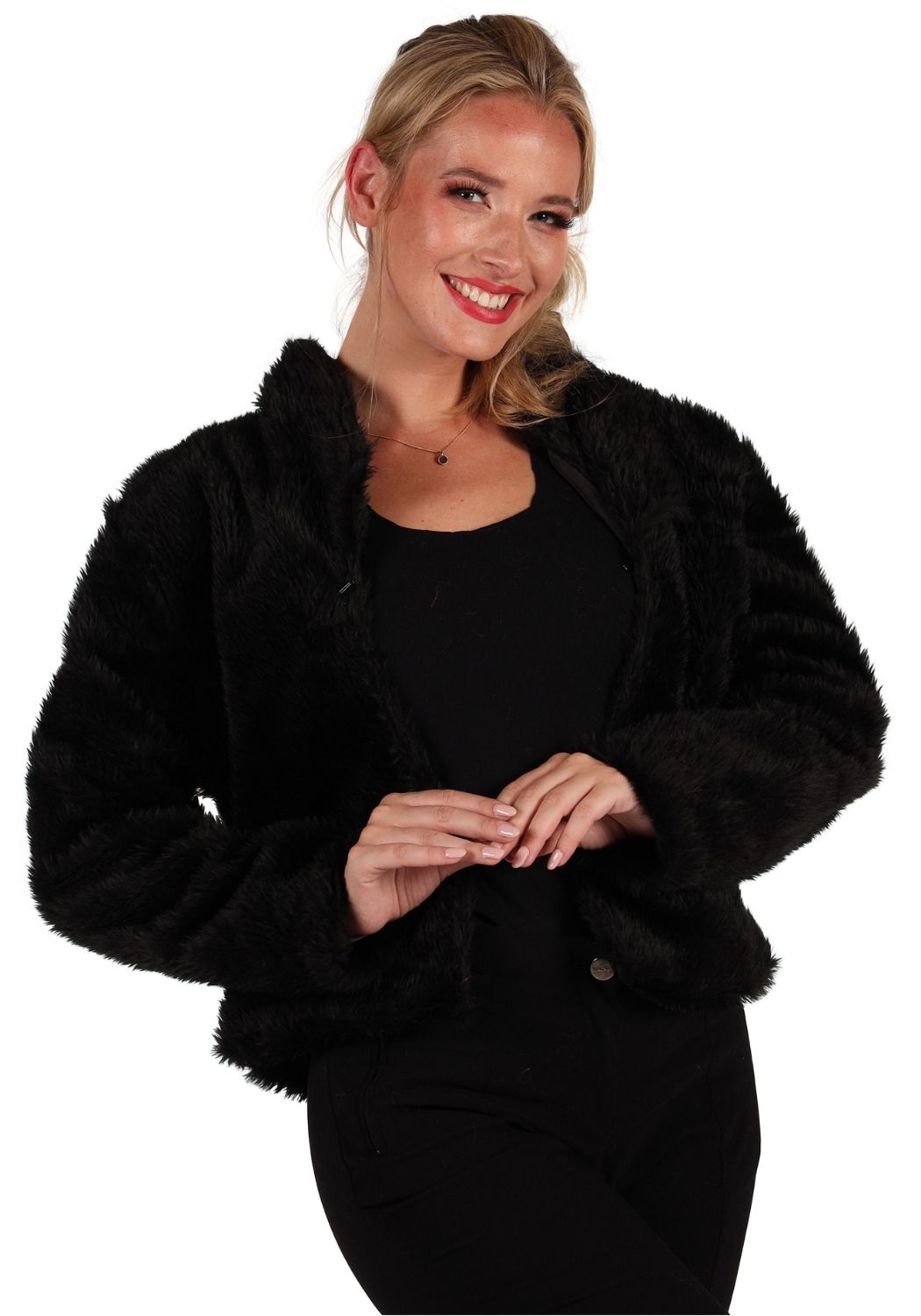 Bontjas Carnaval Dames Uni Zwart - Festivales