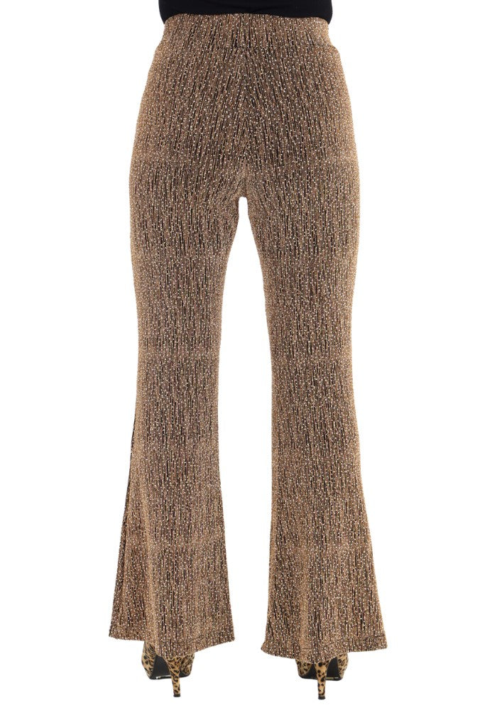 Flared Broek Shiny Goldy - Festivales