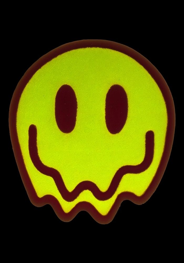 Glow In The Dark Smiley - Carnavals Embleem - Festivales