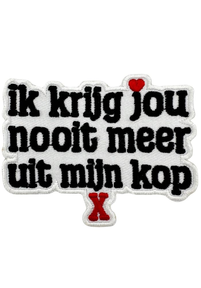 Ik Krijg Jou Nooit Meer Uit Mijn Kop - Carnavals Embleem - Festivales