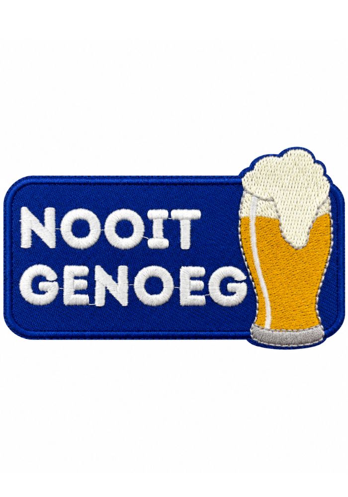Nooit Genoeg (Bier) - Carnavals Embleem - Festivales