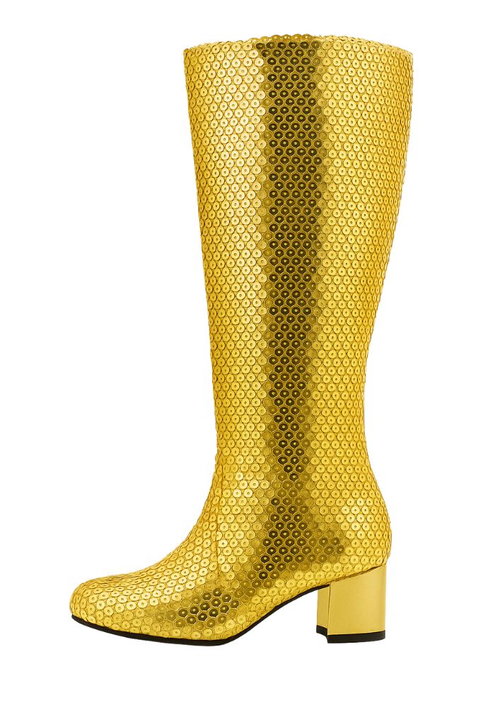 Pailletten Laarzen Goud Dames - Festivales