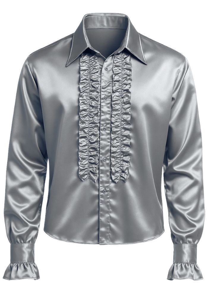 Party Overhemd Zilver - Festivales