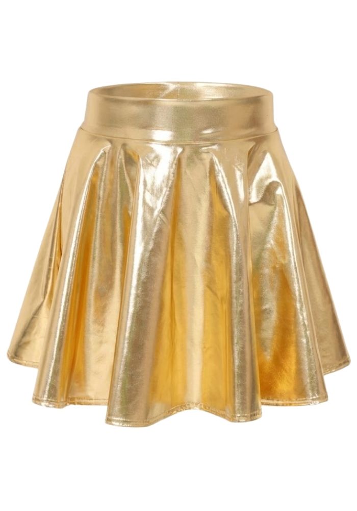 Rokje Metallic Goud - Festivales