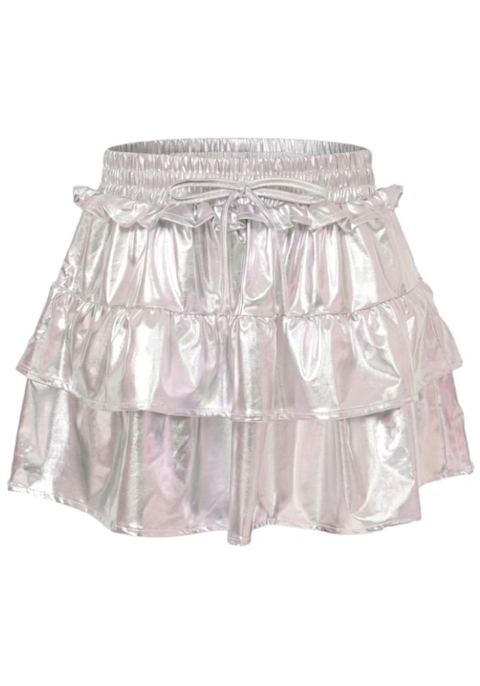 Rokje 3-laags Zilver - Festivales