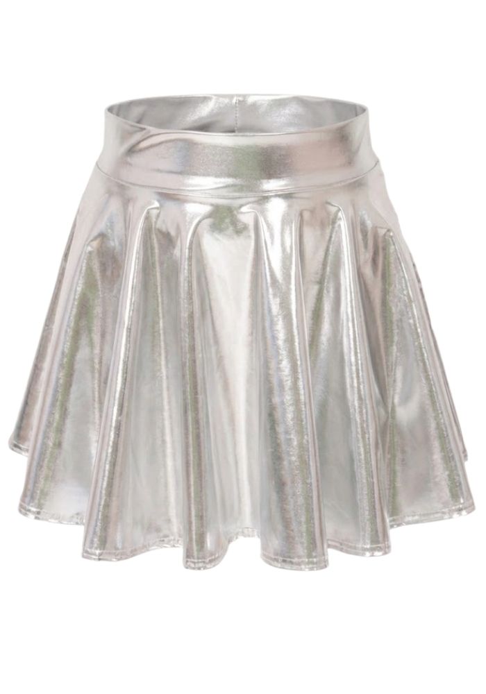 Rokje Metallic Zilver - Festivales