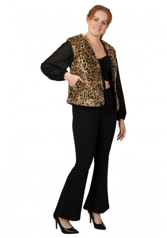 Bodywarmer Imitatiebont Panter - Festivales