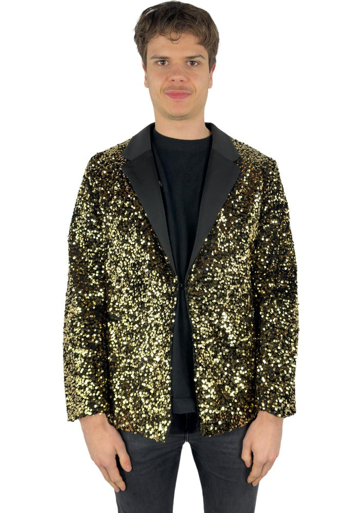 Carnavalsjas Herencolbert Pailletten Goud - Bundel Luxe - Festivales