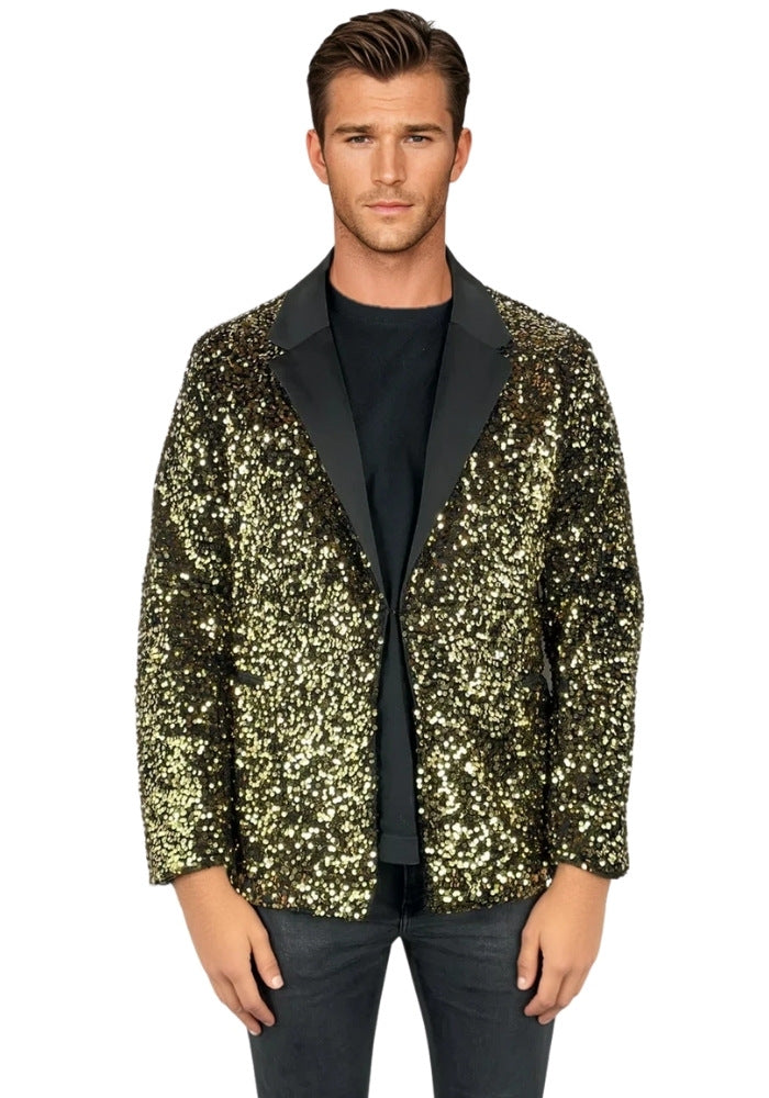 Carnavalsjas Herencolbert Pailletten Goud - Bundel Basic - Festivales