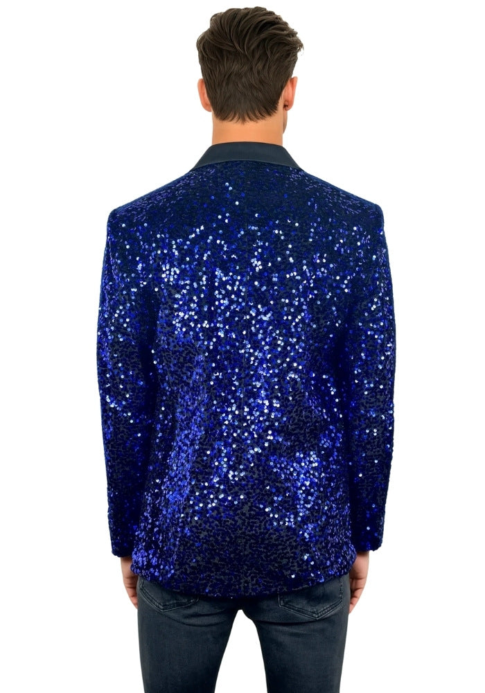 Carnavalsjas Herencolbert Pailletten Blauw - Festivales