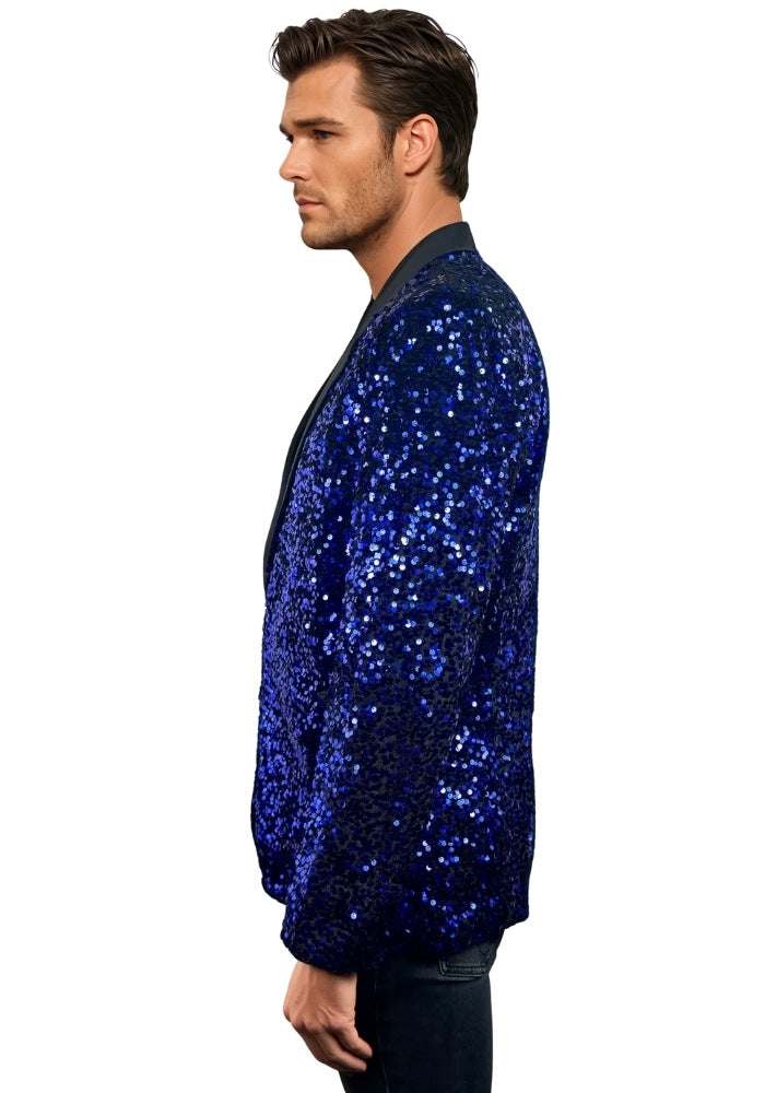 Carnavalsjas Herencolbert Pailletten Blauw - Festivales