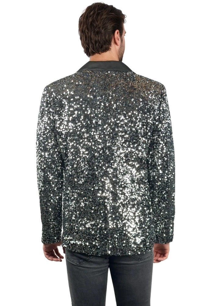 Carnavalsjas Herencolbert Pailletten Zilver - Festivales