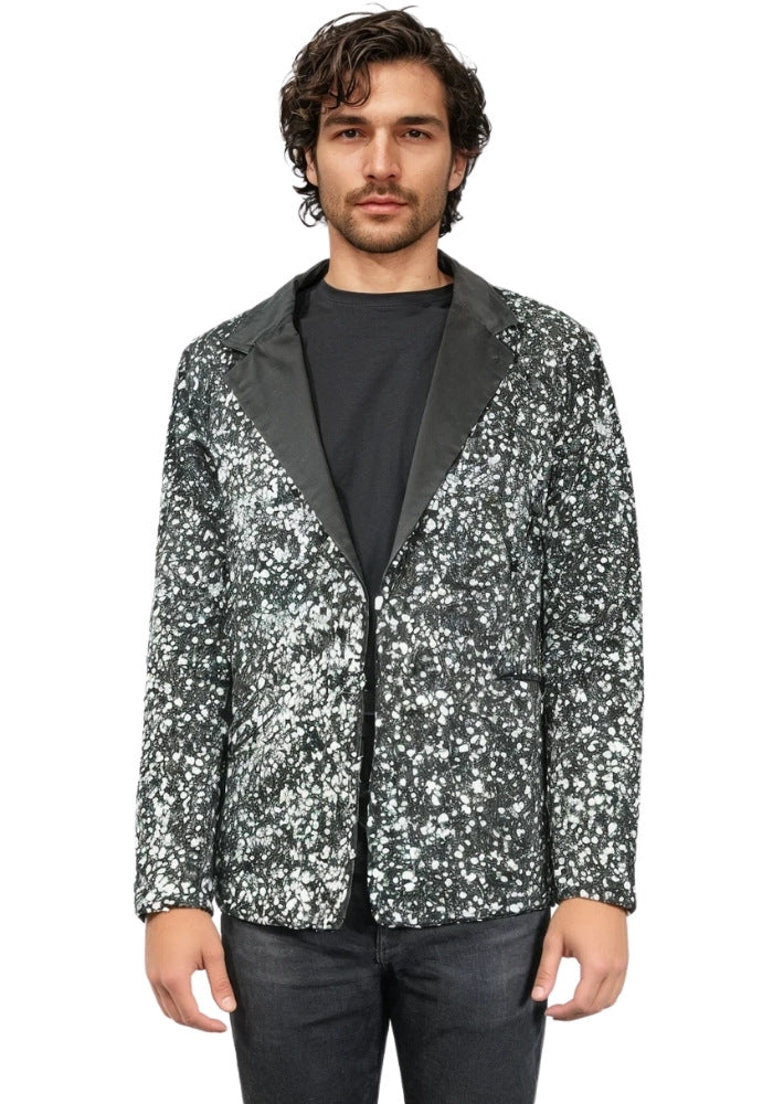 Carnavalsjas Herencolbert Pailletten Zilver - Bundel Luxe - Festivales