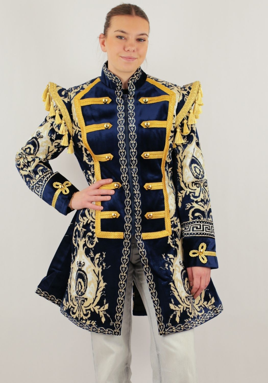 Carnavalsjas Dames Barok Blue - Festivales