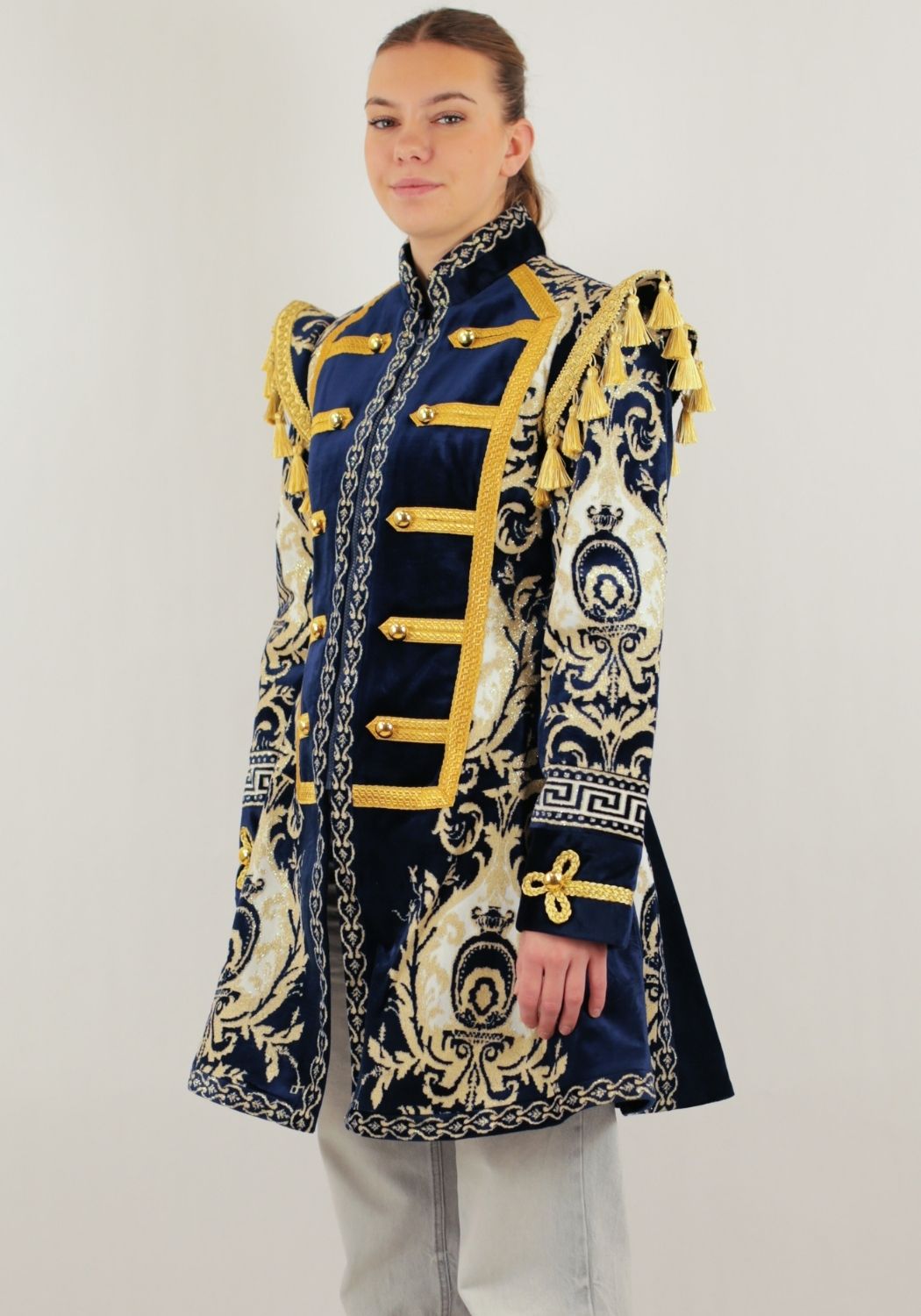 Carnavalsjas Dames Barok Blue - Festivales