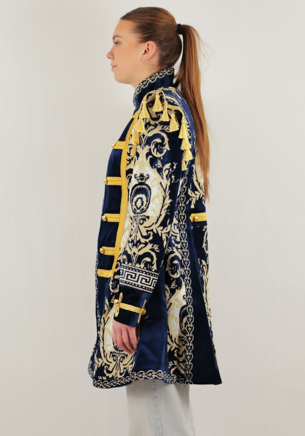 Carnavalsjas Dames Barok Blue - Festivales